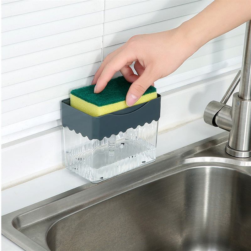 2-in-1 Soap Dispenser Sponge Caddy