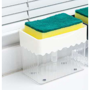 2-in-1 Soap Dispenser Sponge Caddy