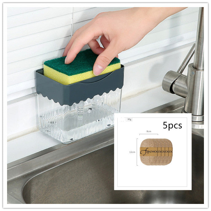 2-in-1 Soap Dispenser Sponge Caddy