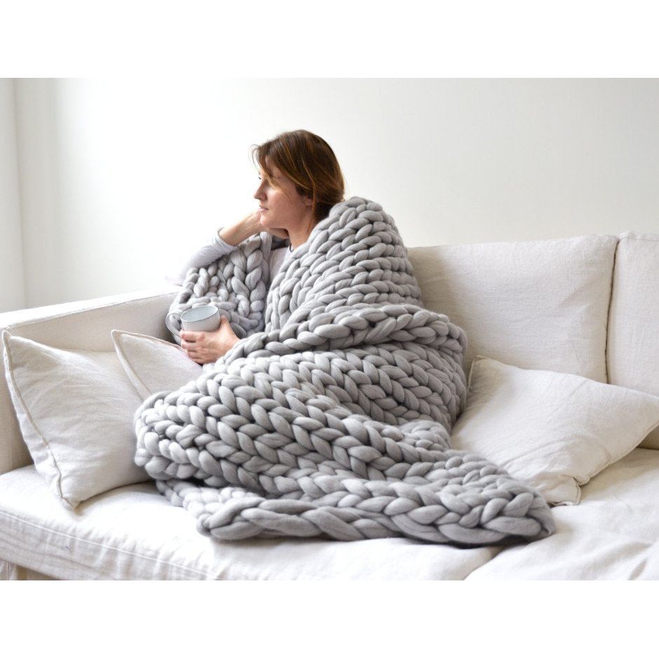 Nordic Thick Wool Hand-woven Blanket