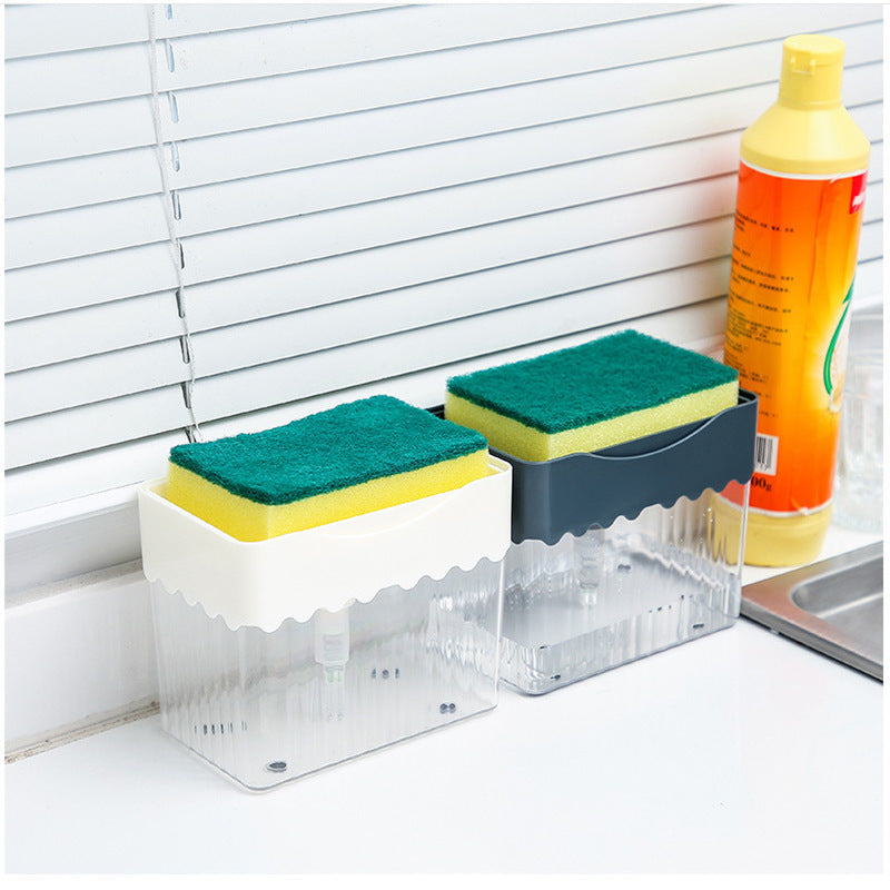 2-in-1 Soap Dispenser Sponge Caddy