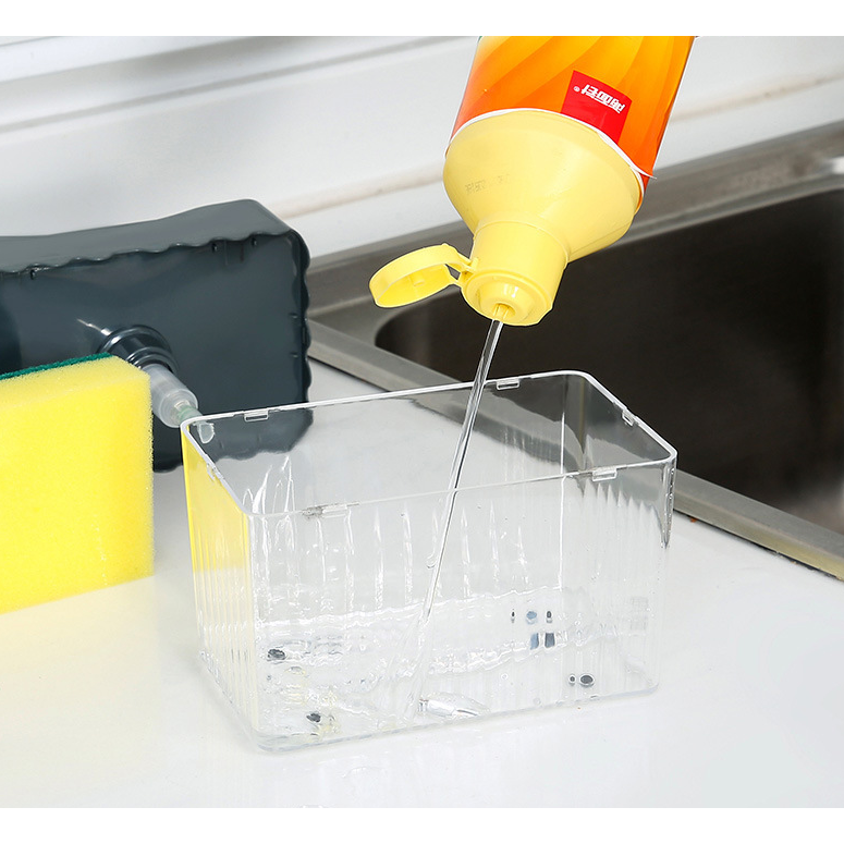 2-in-1 Soap Dispenser Sponge Caddy