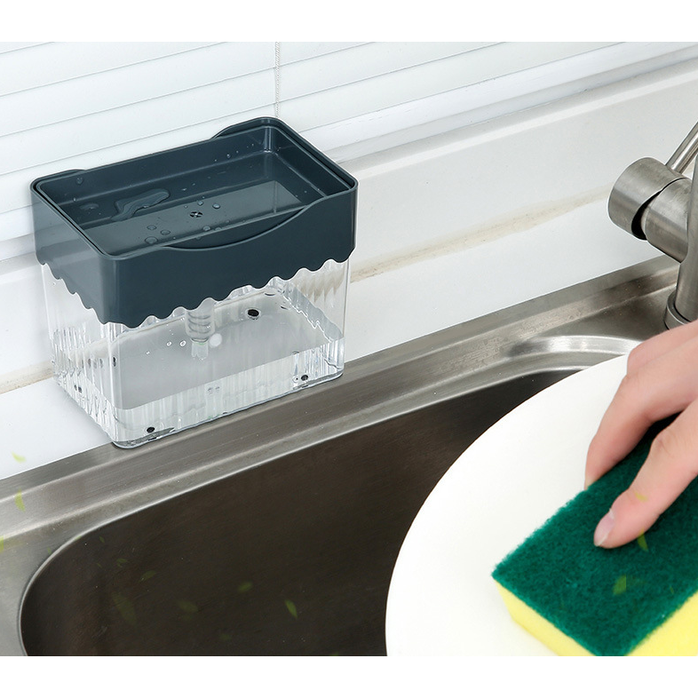2-in-1 Soap Dispenser Sponge Caddy