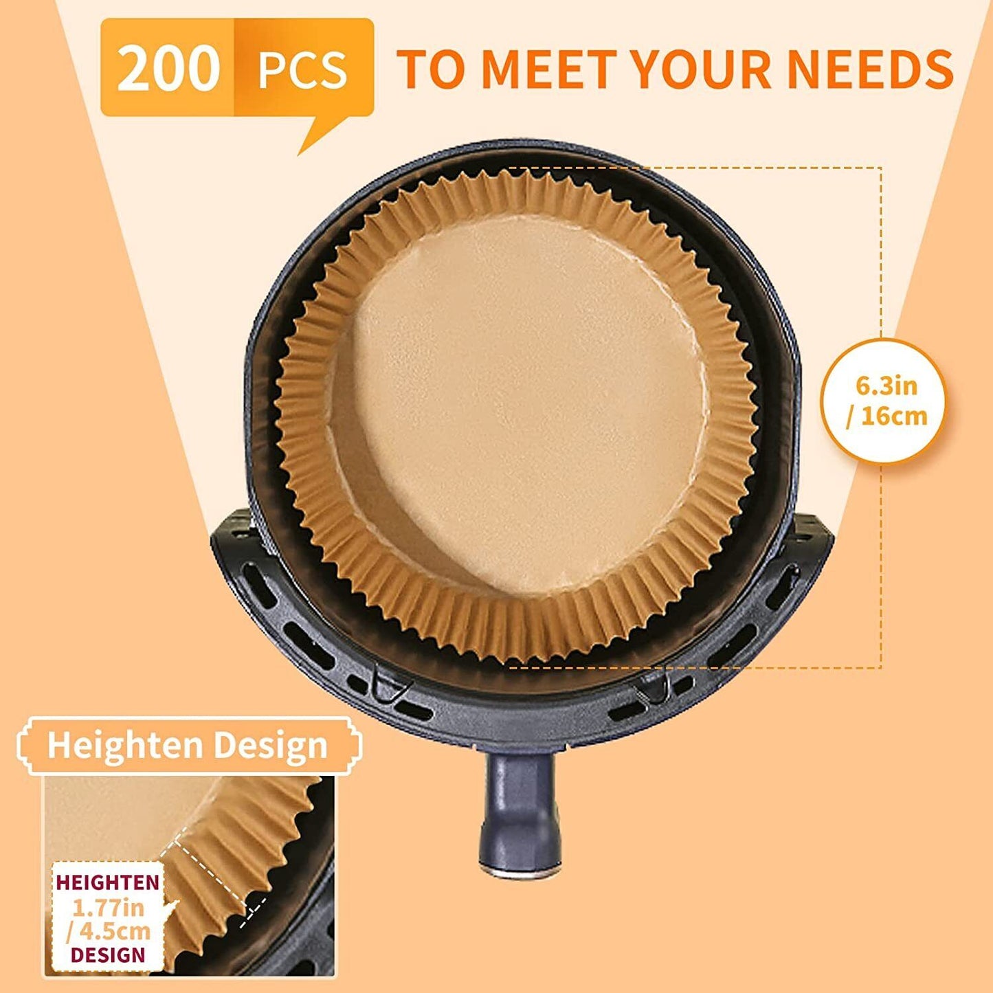 Air Fryer Disposable Paper Liner