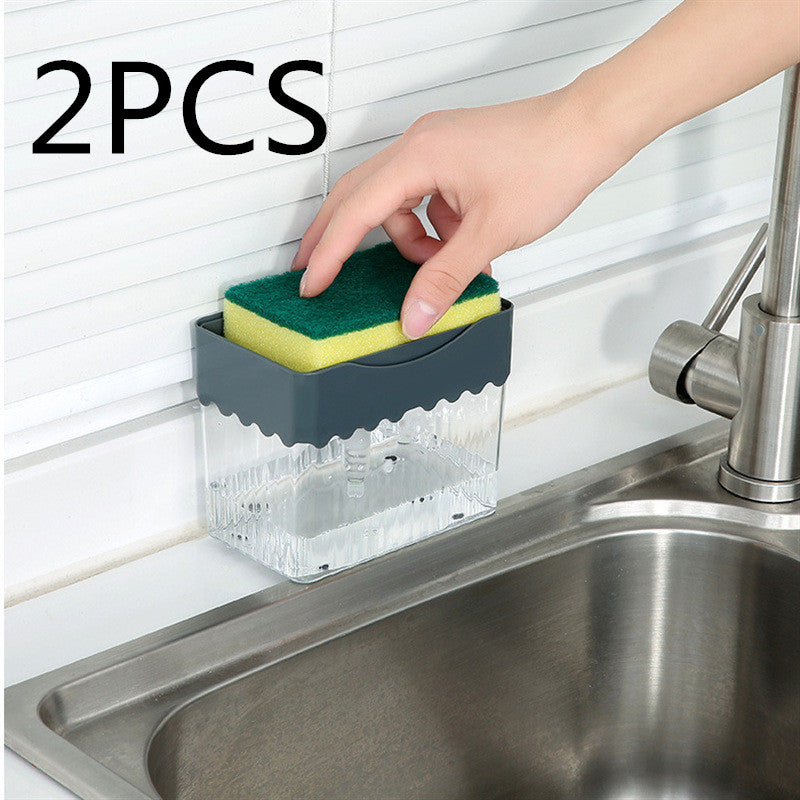 2-in-1 Soap Dispenser Sponge Caddy