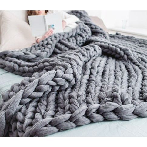 Nordic Thick Wool Hand-woven Blanket