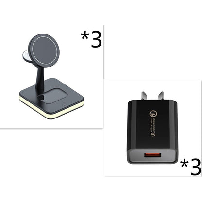 Three-in-One Wireless Charger w/ Magnet