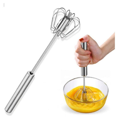 Semi-Automatic Stainless Steel  Mixer Whisk