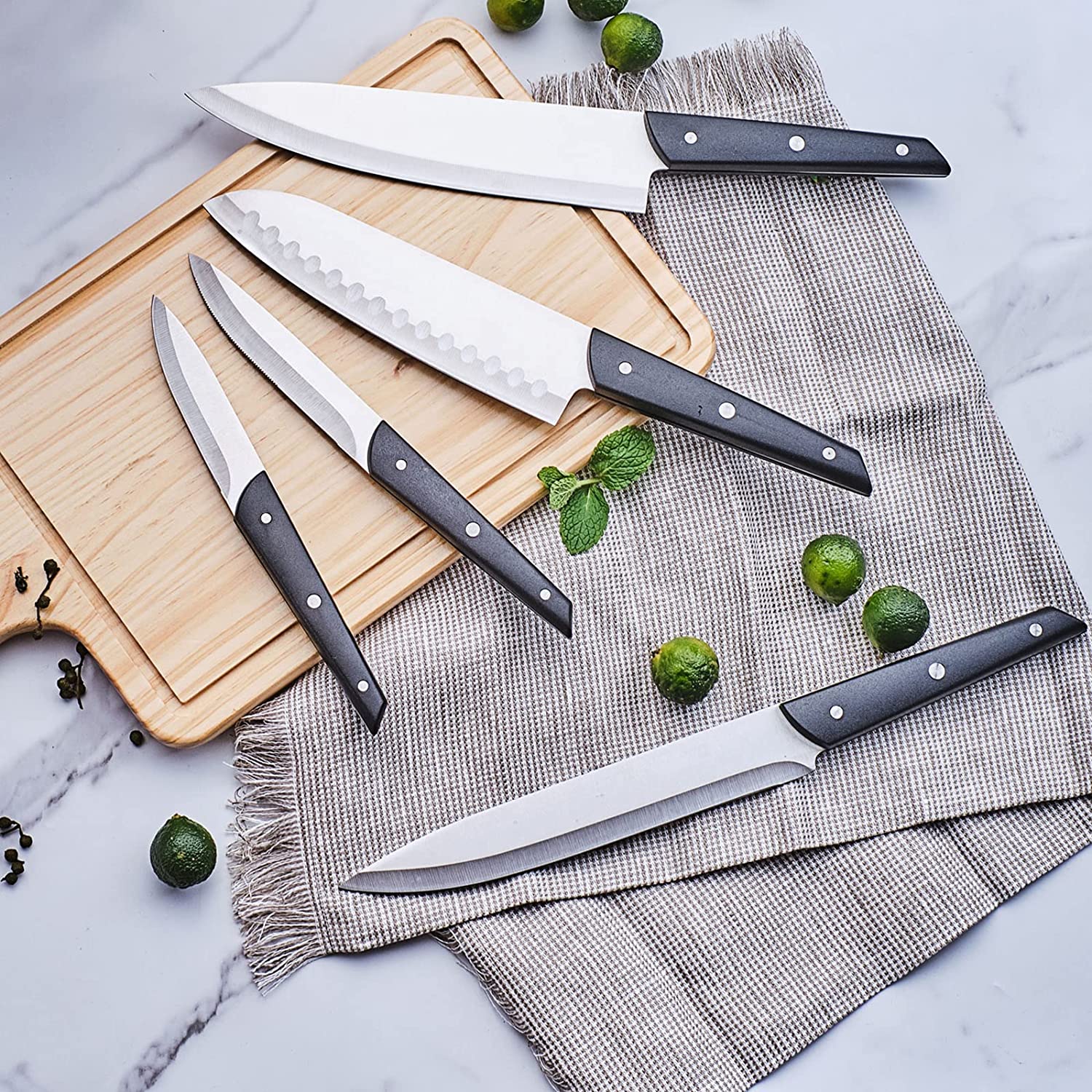 1pc Professional Kitchen Chef Knife, 8in/20cm Stainless Steel Sharp Meat  Vegetable Knife with Ergonomic Handle