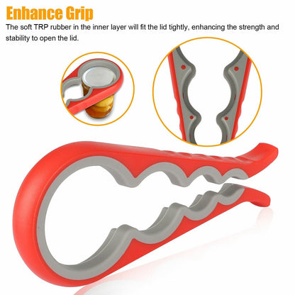 4 In 1 Quick Lid Bottle Cap Grip Twister Remover