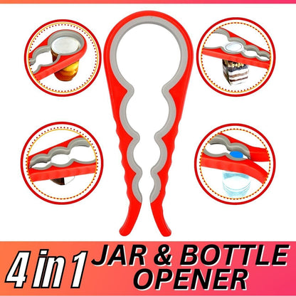 4 In 1 Quick Lid Bottle Cap Grip Twister Remover