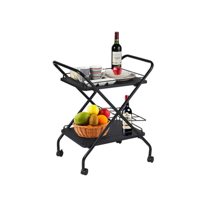 2-Tier Rolling Utility Cart