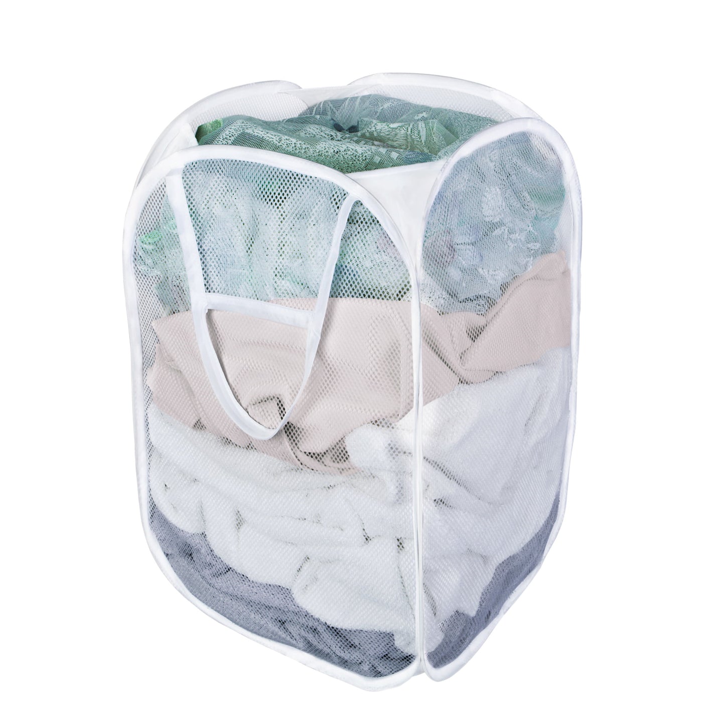 Pop Up Laundry Hamper, White